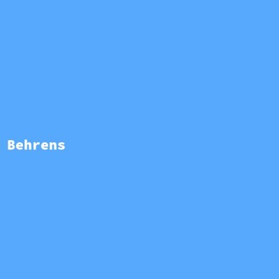 Hersteller: Behrens