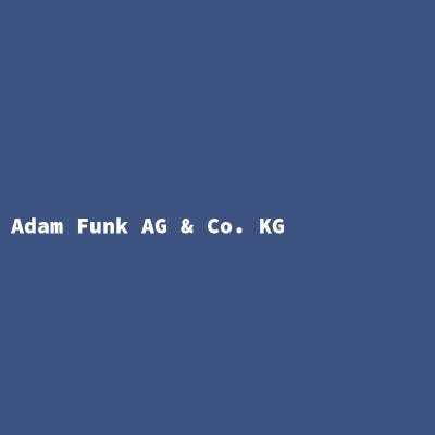 Hersteller: Adam Funk AG &amp; Co. KG
