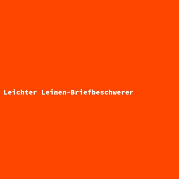 Leichter Leinen-Briefbeschwerer