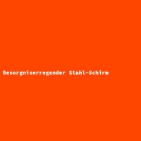 Besorgniserregender Stahl-Schirm