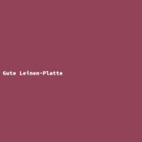Gute Leinen-Platte