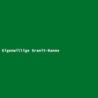 Eigenwillige Granit-Kanne