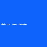 Klebriger Leder-Computer