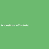 Reichhaltige Wolle-Decke