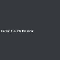 Harter Plastik-Rasierer