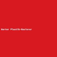 Harter Plastik-Rasierer