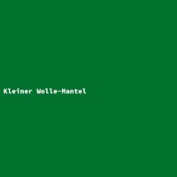 Kleiner Wolle-Mantel