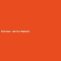 Kleiner Wolle-Mantel