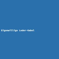 Eigenwillige Leder-Gabel